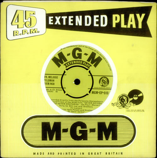 Original Soundtrack Seven Brides For Seven Brothers 7" vinyl single (7 inch record / 45) UK OST07SE526941