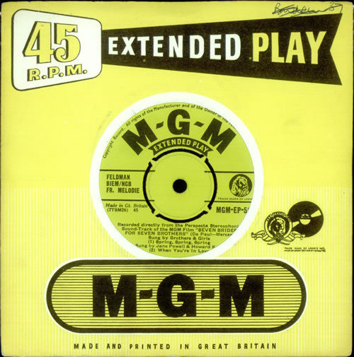 Original Soundtrack Seven Brides For Seven Brothers 7" vinyl single (7 inch record / 45) UK OST07SE526941