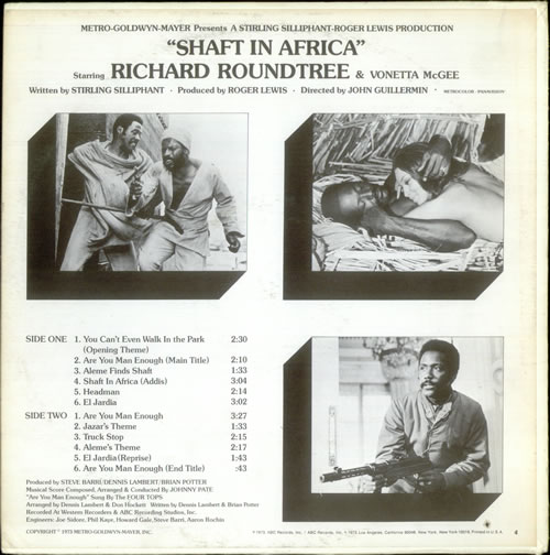 Original Soundtrack Shaft In Africa vinyl LP album (LP record) US OSTLPSH534215