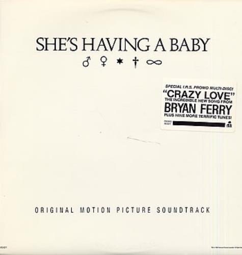 Original Soundtrack She's Having A Baby vinyl LP album (LP record) US OSTLPSH299436
