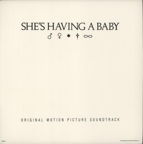 Original Soundtrack She's Having A Baby vinyl LP album (LP record) US OSTLPSH879336