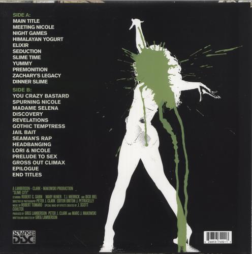 Original Soundtrack Slime City - Clear With Green Spot Vinyl vinyl LP album (LP record) US OSTLPSL858241