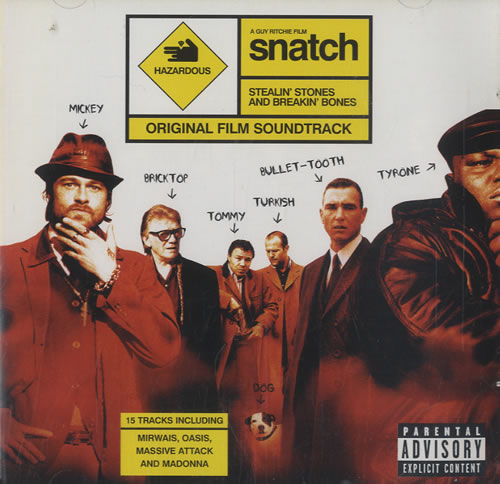 Original Soundtrack Snatch OST CD album (CDLP) UK OSTCDSN487636