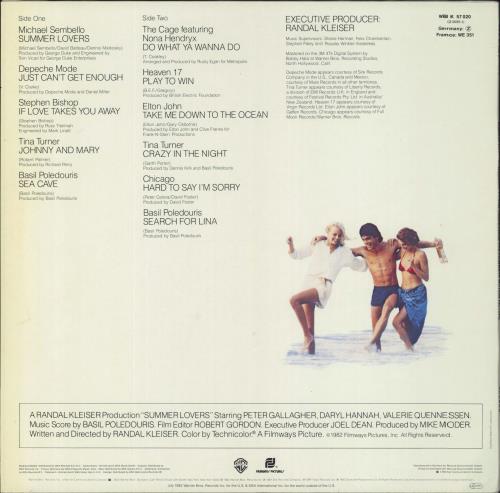 Original Soundtrack Summer Lovers vinyl LP album (LP record) German OSTLPSU821079