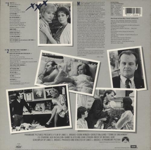 Original Soundtrack Terms Of Endearment vinyl LP album (LP record) US OSTLPTE878626