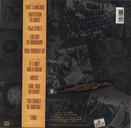 Original Soundtrack That's Dancing! vinyl LP album (LP record) US OSTLPTH641000