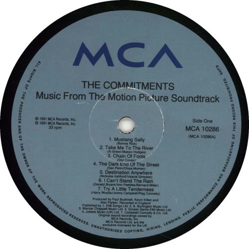 Original Soundtrack The Commitments vinyl LP album (LP record) UK OSTLPTH700427