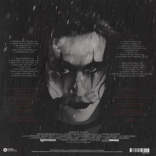 Original Soundtrack The Crow - Sealed 2-LP vinyl record set (Double LP Album) US OST2LTH836420