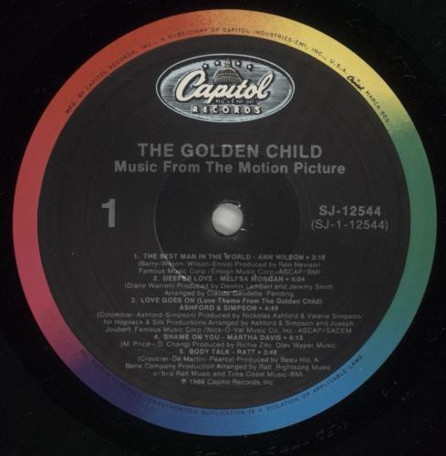 Original Soundtrack The Golden Child vinyl LP album (LP record) UK OSTLPTH878167