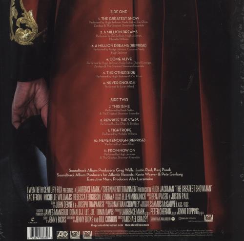 Original Soundtrack The Greatest Showman - Sealed vinyl LP album (LP record) UK OSTLPTH752373