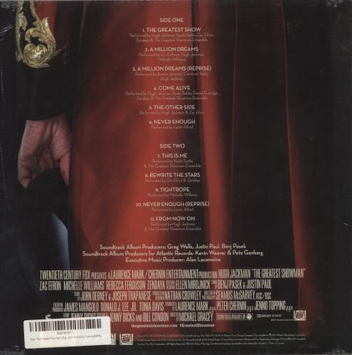 Original Soundtrack The Greatest Showman - Sealed vinyl LP album (LP record) US OSTLPTH867317