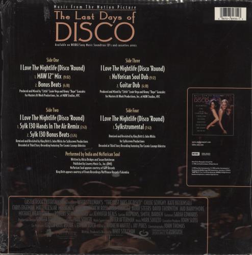 Original Soundtrack The Last Days Of Disco 2-LP vinyl record set (Double LP Album) US OST2LTH840453