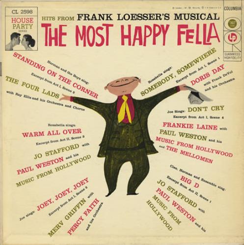 Original Soundtrack The Most Happy Fella 10" vinyl single (10 inch record) US OST10TH382532
