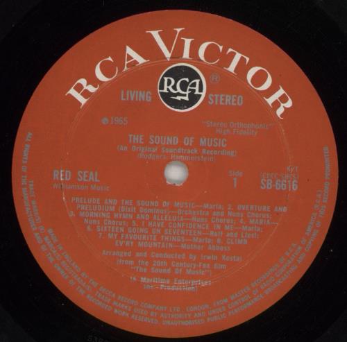 Original Soundtrack The Sound Of Music - 1st vinyl LP album (LP record) UK OSTLPTH496845