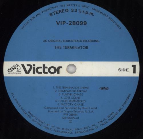 Original Soundtrack The Terminator - VG vinyl LP album (LP record) Japanese OSTLPTH889250