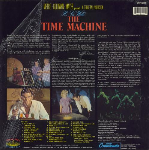 Original Soundtrack The Time Machine - Shrink vinyl LP album (LP record) US OSTLPTH819177