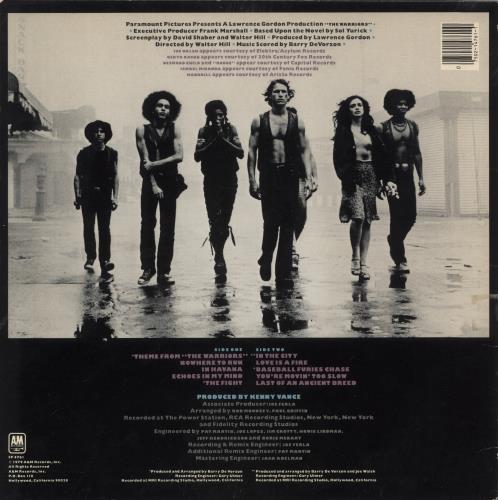 Original Soundtrack The Warriors vinyl LP album (LP record) US OSTLPTH614935