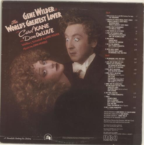 Original Soundtrack The World's Greatest Lover vinyl LP album (LP record) US OSTLPTH693625