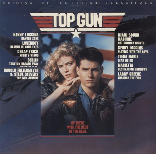 Original Soundtrack Top Gun - Promo Stamp vinyl LP album (LP record) US OSTLPTO878592