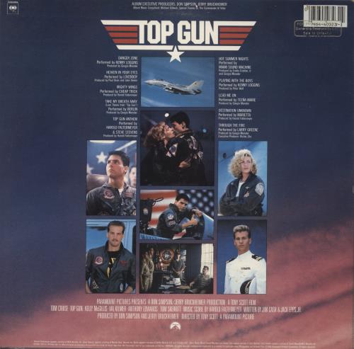 Original Soundtrack Top Gun - Promo Stamp vinyl LP album (LP record) US OSTLPTO878592