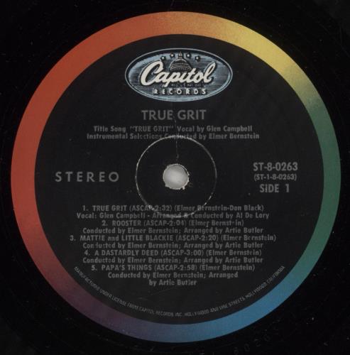 Original Soundtrack True Grit vinyl LP album (LP record) US OSTLPTR881218