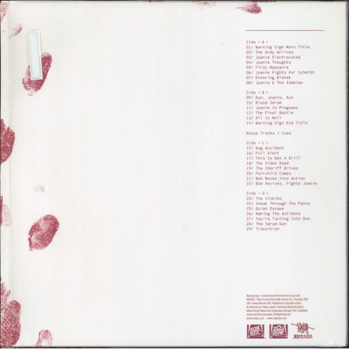 Original Soundtrack Warning Sign - Red and White Splatter Vinyl - Shrink 2-LP vinyl record set (Double LP Album) UK OST2LWA794263