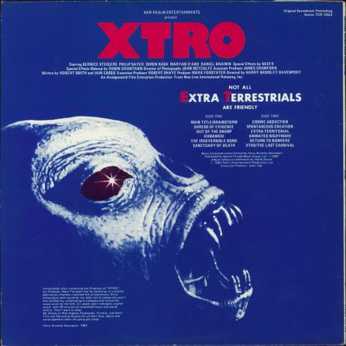 Original Soundtrack Xtro vinyl LP album (LP record) UK OSTLPXT755634