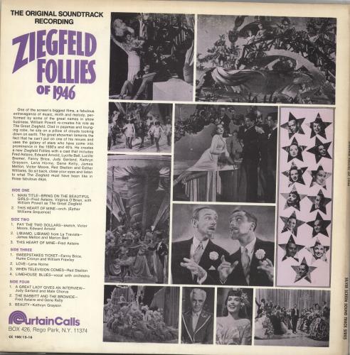 Original Soundtrack Ziegfied Follies Of 1946 2-LP vinyl record set (Double LP Album) US OST2LZI711993
