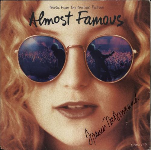 Original Soundtrack Almost Famous - Autographed by Frances McDormand 2-LP vinyl record set (Double Album) US OST2LAL769090