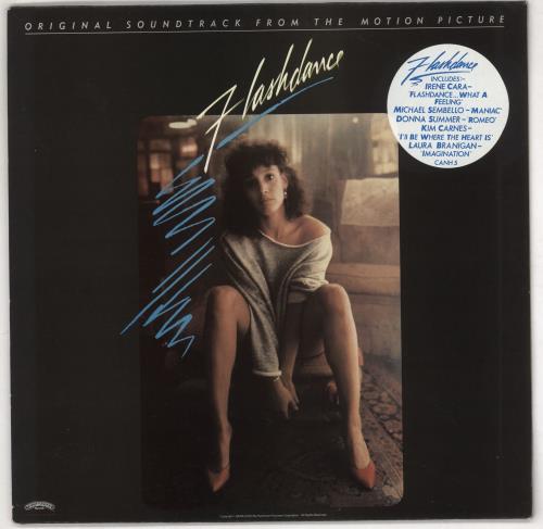 Original Soundtrack Flashdance - Stickered Sleeve vinyl LP album (LP record) UK OSTLPFL733121