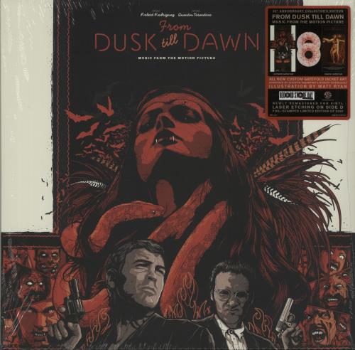 Original Soundtrack From Dusk Till Dawn - Red Splattered Vinyl + Sealed 2-LP vinyl record set (Double Album) US OST2LFR654401