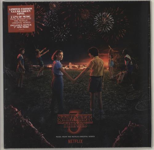 Original Soundtrack Stranger Things 3 - Green Vinyl + Bonus 7" - Sealed 2-LP vinyl record set (Double Album) UK OST2LST726975