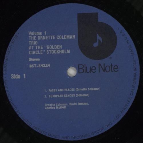 Ornette Coleman At The "Golden Circle" Stockholm - Volume One - 'b' label - Open Shrink vinyl LP album (LP record) US ORCLPAT871642