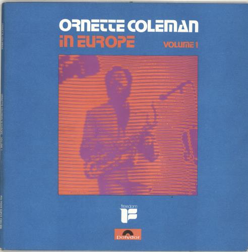 Ornette Coleman In Europe Volume 1 vinyl LP album (LP record) UK ORCLPIN704435