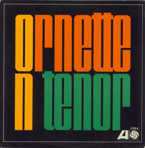 Ornette Coleman Ornette On Tenor vinyl LP album (LP record) US ORCLPOR848837