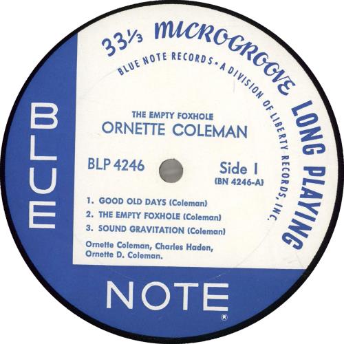 Ornette Coleman The Empty Foxhole vinyl LP album (LP record) US ORCLPTH703957