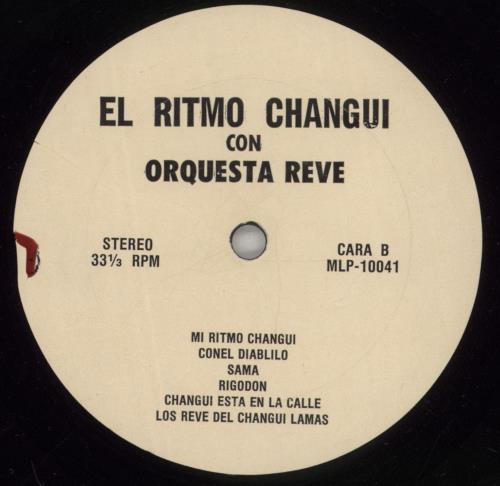 Orquesta Reve El Ritmo Changui vinyl LP album (LP record) US -RQLPEL881672