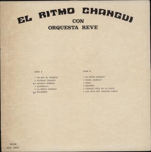 Orquesta Reve El Ritmo Changui vinyl LP album (LP record) US -RQLPEL881672