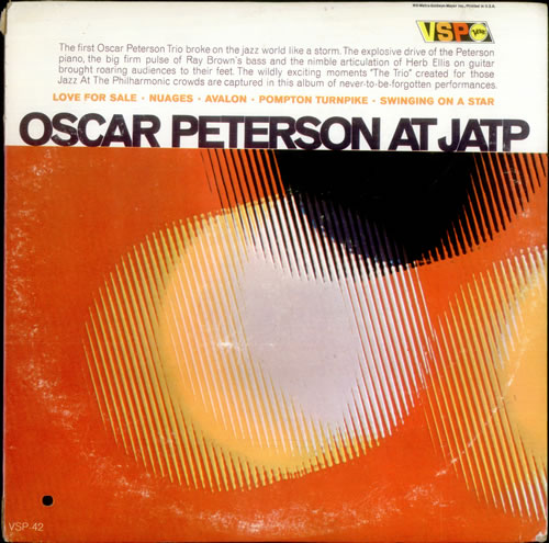 Oscar Peterson At JATP vinyl LP album (LP record) US OP1LPAT533504
