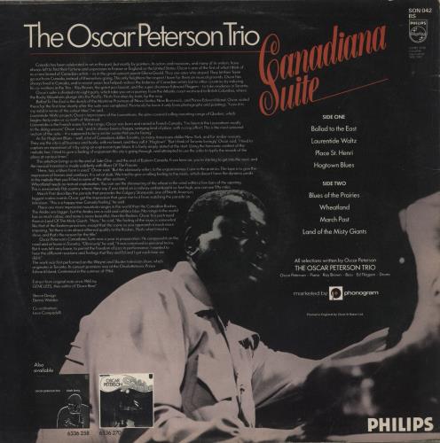 Oscar Peterson Canadiana Suite vinyl LP album (LP record) UK OP1LPCA672320
