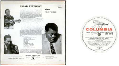 Oscar Peterson Plays Cole Porter vinyl LP album (LP record) UK OP1LPPL533747