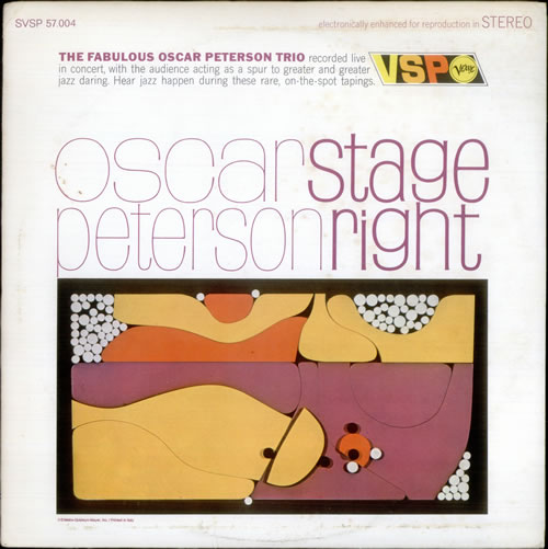 Oscar Peterson Stage Right vinyl LP album (LP record) Italian OP1LPST533536