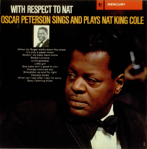 Oscar Peterson With Respect To Nat - Autographed vinyl LP album (LP record) UK OP1LPWI548038