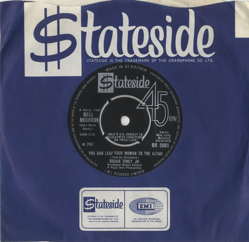 Oscar Toney Jr. You Can Lead Your Woman To the Altar 7" vinyl single (7 inch record / 45) UK OCY07YO471629