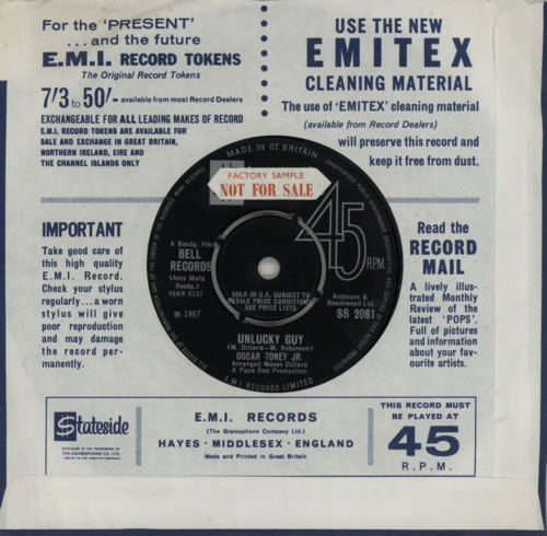 Oscar Toney Jr. You Can Lead Your Woman To the Altar 7" vinyl single (7 inch record / 45) UK OCY07YO471629