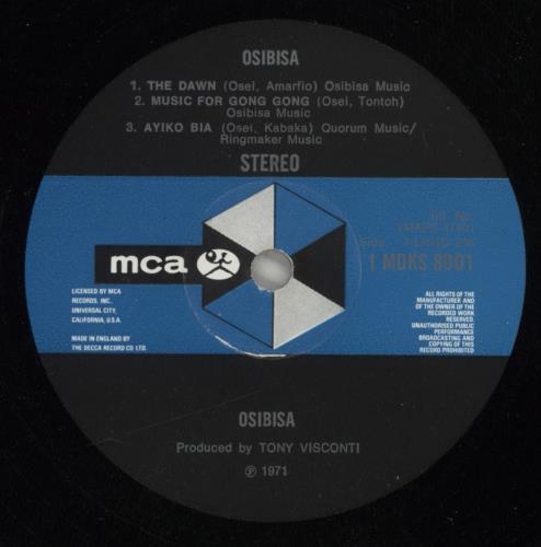 Osibisa Osibisa - 2nd - VG vinyl LP album (LP record) UK OSILPOS872501