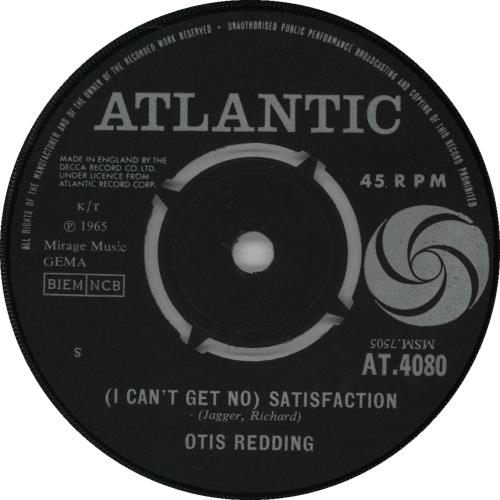Otis Redding (I Can't Get No) Satisfaction 7" vinyl single (7 inch record / 45) UK OTI07IC520891