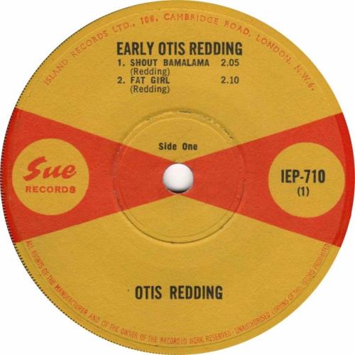 Otis Redding Early Otis Redding - Solid Centre 7" vinyl single (7 inch record / 45) UK OTI07EA769093