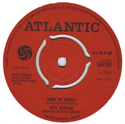 Otis Redding Hard To Handle - 3prong 7" vinyl single (7 inch record / 45) UK OTI07HA405742