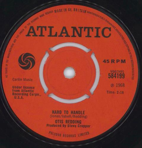 Otis Redding Hard To Handle - 4 Prong 7" vinyl single (7 inch record / 45) UK OTI07HA807095